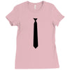 skinny white tie hipster cool school funny awesome geek shirt t shirt Ladies Fitted T-Shirt