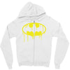 batman dying bleeding logo Zipper Hoodie