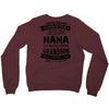 Super Cool Nana Of A Freaking Awesome Grandson Crewneck Sweatshirt
