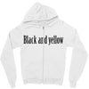 black and yellow Zipper Hoodie