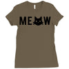 meow Ladies Fitted T-Shirt