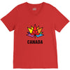 Canada Leaf LGBT V-Neck Tee