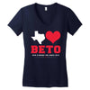 Texas Loves Beto Women's V-Neck T-Shirt