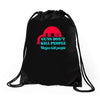 guns dont kill people Drawstring Bags
