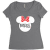 Mr. and Mrs. Matching Women's Triblend Scoop T-shirt