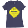 warning may...talking about fishing Ladies Fitted T-Shirt