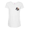 Great Wave Of Kanagawa Hokusai Pocket Maternity Scoop Neck T-shirt