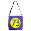 73 the perfect number t shirt the big bang theory cool funny Adjustable Strap Totes