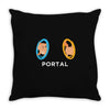 Portal Cat Throw Pillow