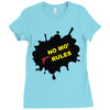 no mo rules Ladies Fitted T-Shirt