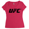 ufc logo Women's Triblend Scoop T-shirt