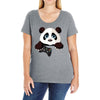 Gamer Panda Ladies Curvy T-Shirt