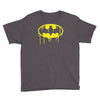 batman dying bleeding logo Youth Tee