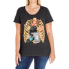 cats İn rib Ladies Curvy T-Shirt