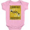 beer goggles sign, ideal gift or birthday present. Baby Onesie