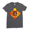 orange 18 Ladies Fitted T-Shirt