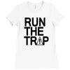 run the trap mens trap music t shirt dope swag hipster flosstradamus t Ladies Fitted T-Shirt