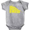 going downhill fast cycling Baby Onesie