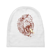 banana eating lion Baby Beanies