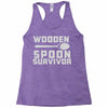 wooden spoon survivor Racerback Tank