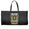 Never Underestimate the Strength of a Sarcoma Cancer Warrior Weekender Totes