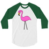 animal pink 3/4 Sleeve Shirt