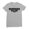 Backpacker Explore The World Ladies Fitted T-Shirt