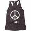 peace sign Racerback Tank