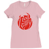 red means scary Ladies Fitted T-Shirt