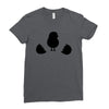 Chicken and Little Chick Ladies Fitted T-Shirt