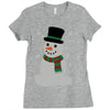 christmas snowman Ladies Fitted T-Shirt
