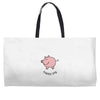happy pig Weekender Totes