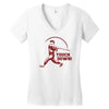 touch down funny Women's V-Neck T-Shirt