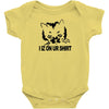 i iz on your shirt funny lolcat geek nerd tee cat Baby Onesie