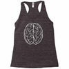funny male brain ideal birthday gift or present Racerback Tank