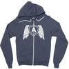 wings letter a Zipper Hoodie