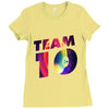 team 10 Ladies Fitted T-Shirt