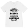 Super Cool Pawpaw Of A Freaking Awesome Grandson V-Neck Tee