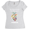 my body is a garden, not a graveyard black Women's Triblend Scoop T-shirt