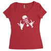 devil horns Women's Triblend Scoop T-shirt