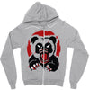 angry panda Zipper Hoodie