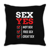 Sex Yes Please Throw Pillow