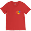 Rainbow Equality Heart V-Neck Tee