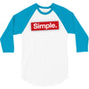 simple red 3/4 Sleeve Shirt