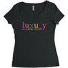 Luxury As A Croad Concept Women's Triblend Scoop T-shirt
