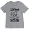 Veteran Don't Thank Me Thank My Grandpa Who Never Came Back V-Neck Tee