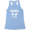 caution! jazz handsfunny jazz dance comic boogie camp trumpet Racerback Tank