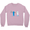 bad sock puppet Crewneck Sweatshirt