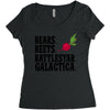 bears beets battlestar galactica Women's Triblend Scoop T-shirt