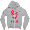 instinct attention gorilla beast Zipper Hoodie